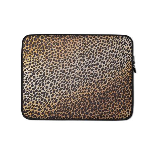 13 in Leopard Brown Pattern Laptop Sleeve by Design Express