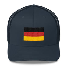 Navy Germany Flag Embroidered Trucker Cap by Design Express