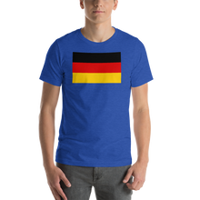 Heather True Royal / S Germany Flag Short-Sleeve Unisex T-Shirt by Design Express