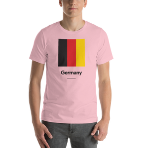 Pink / S Germany "Block" Unisex T-Shirt by Design Express