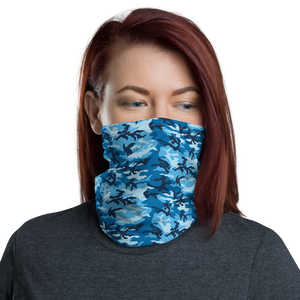 Default Title Sky Blue Camo Neck Gaiter Masks by Design Express