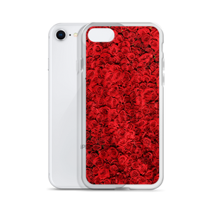 Red Rose Pattern iPhone Case by Design Express