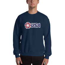 Navy / S USA "Rosette" Sweatshirt by Design Express