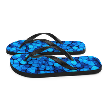 Crystalize Blue Flip-Flops by Design Express