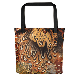 Default Title Brown Pheasant Feathers Tote Bag by Design Express