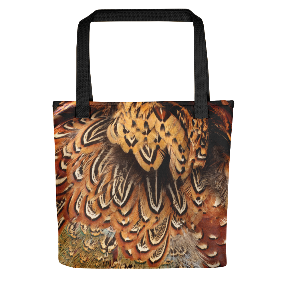 Default Title Brown Pheasant Feathers Tote Bag by Design Express