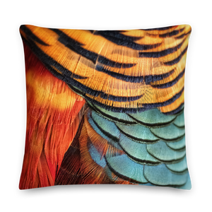 Golden Pheasant Square Premium Pillow by Design Express