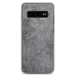 Samsung Galaxy S10+ Soft Grey Fur Print Samsung Case by Design Express