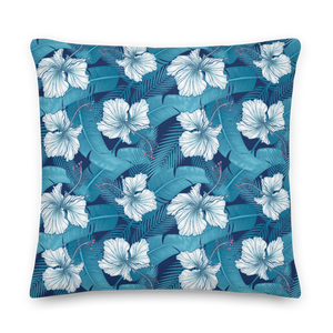 Hibiscus Leaf Square Premium Pillow by Design Express