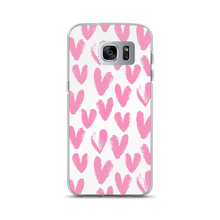 Samsung Galaxy S7 Edge Pink Heart Pattern Samsung Case by Design Express