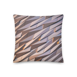18×18 Abstract Metal Square Premium Pillow by Design Express