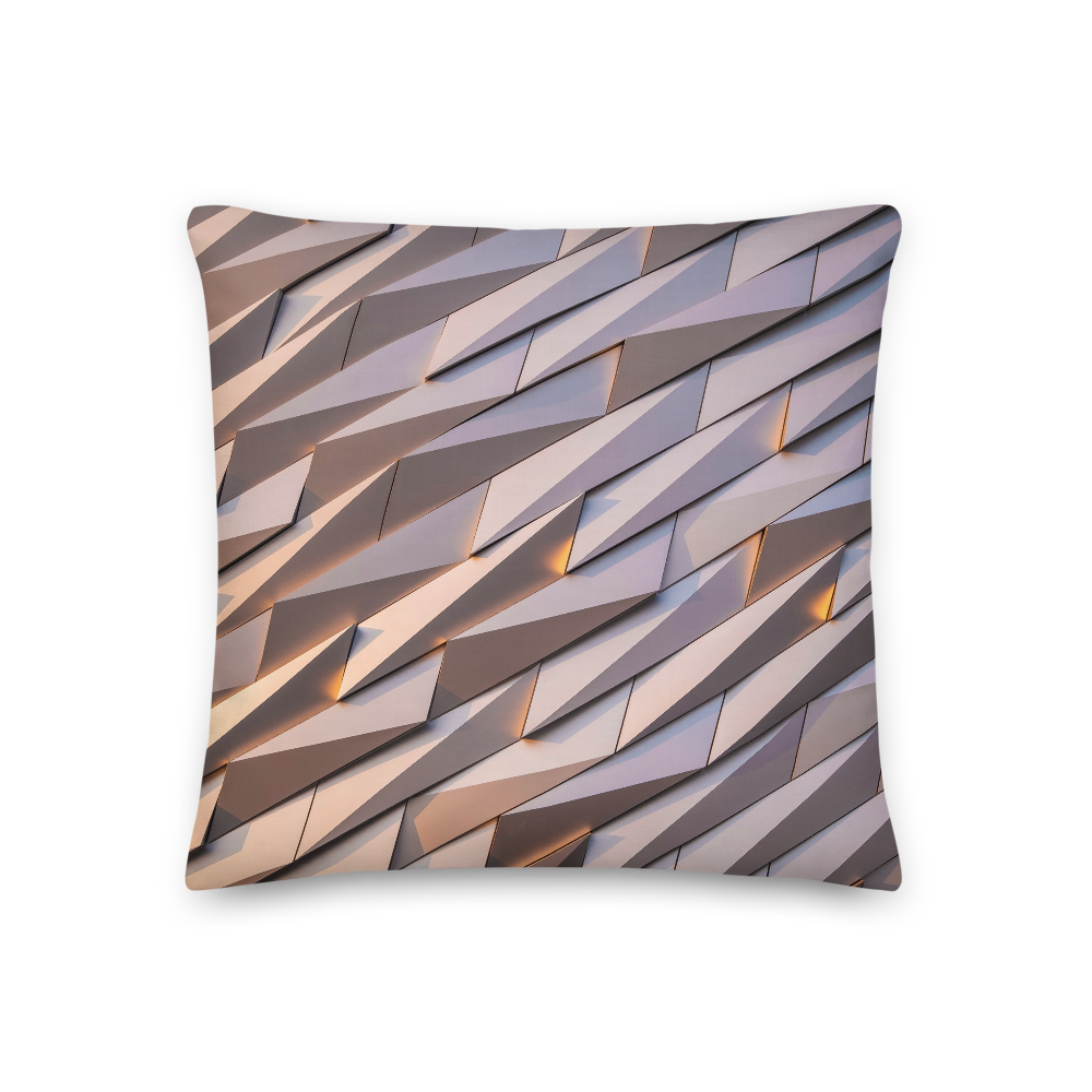 18×18 Abstract Metal Square Premium Pillow by Design Express