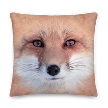 22×22 Red Fox Square Premium Pillow by Design Express