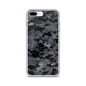 iPhone 7 Plus/8 Plus Dark Grey Digital Camouflage Print iPhone Case by Design Express