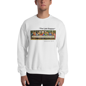 S The Last Supper Unisex White Sweatshirt by Design Express