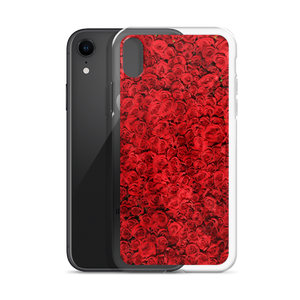 Red Rose Pattern iPhone Case by Design Express