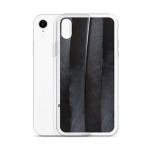 Black Feathers iPhone Case by Design Express