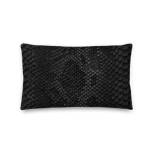 Black Snake Skin Rectangle Premium Pillow by Design Express