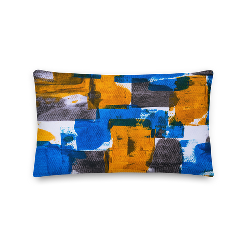 Default Title Bluerange Abstract Rectangle Premium Pillow by Design Express