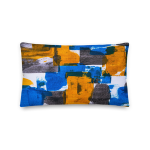 Default Title Bluerange Abstract Rectangle Premium Pillow by Design Express