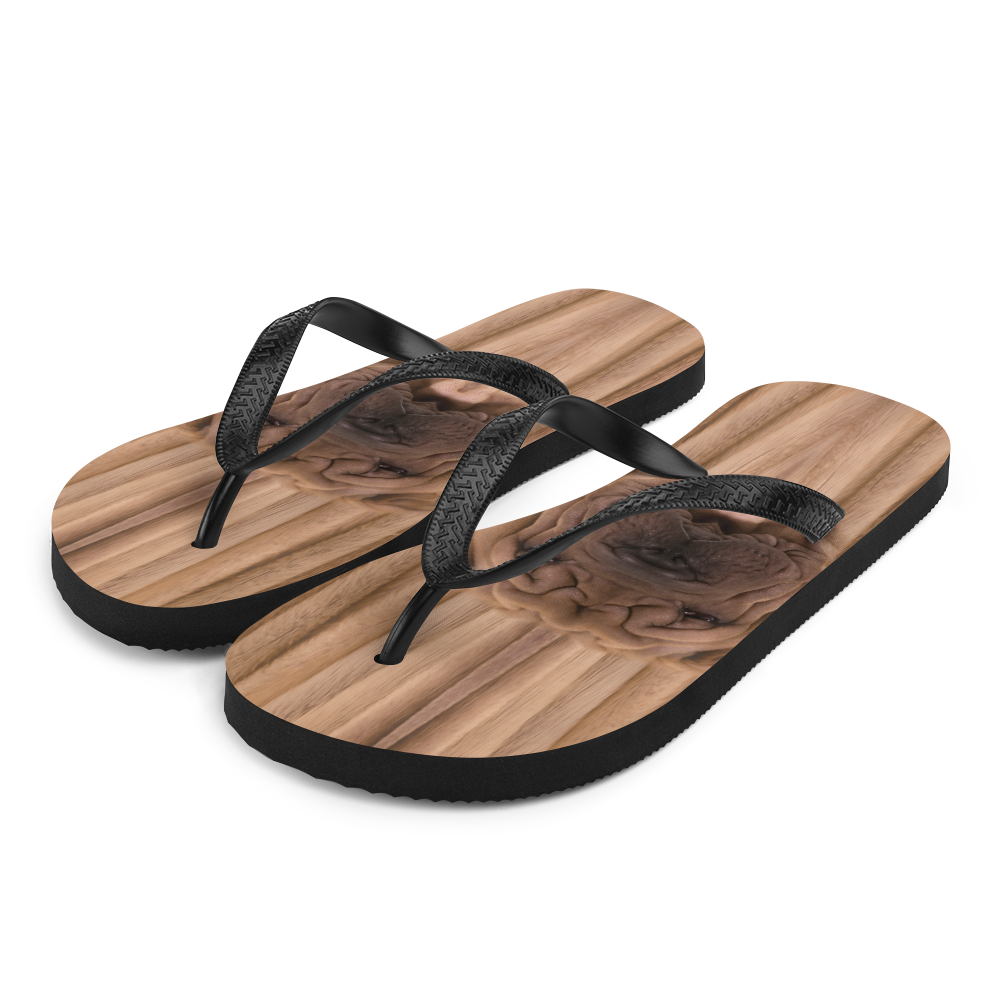 S Shar Pei Dog Flip-Flops by Design Express