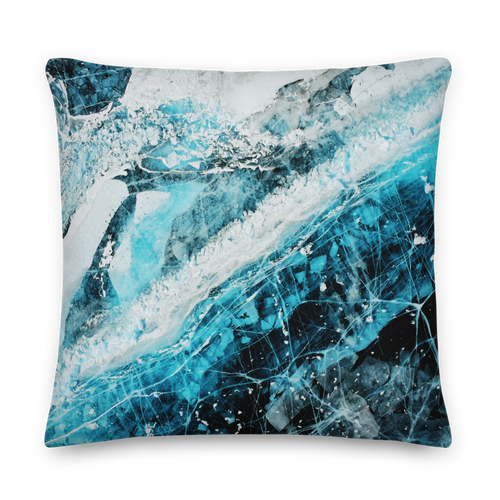 22×22 Ice Shot Square Premium Pillow by Design Express
