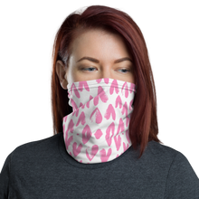 Default Title Pink Heart Pattern Neck Gaiter Masks by Design Express