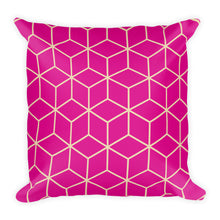 Default Title Diamonds Magenta Square Premium Pillow by Design Express