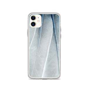 iPhone 11 White Feathers Texture iPhone Case by Design Express