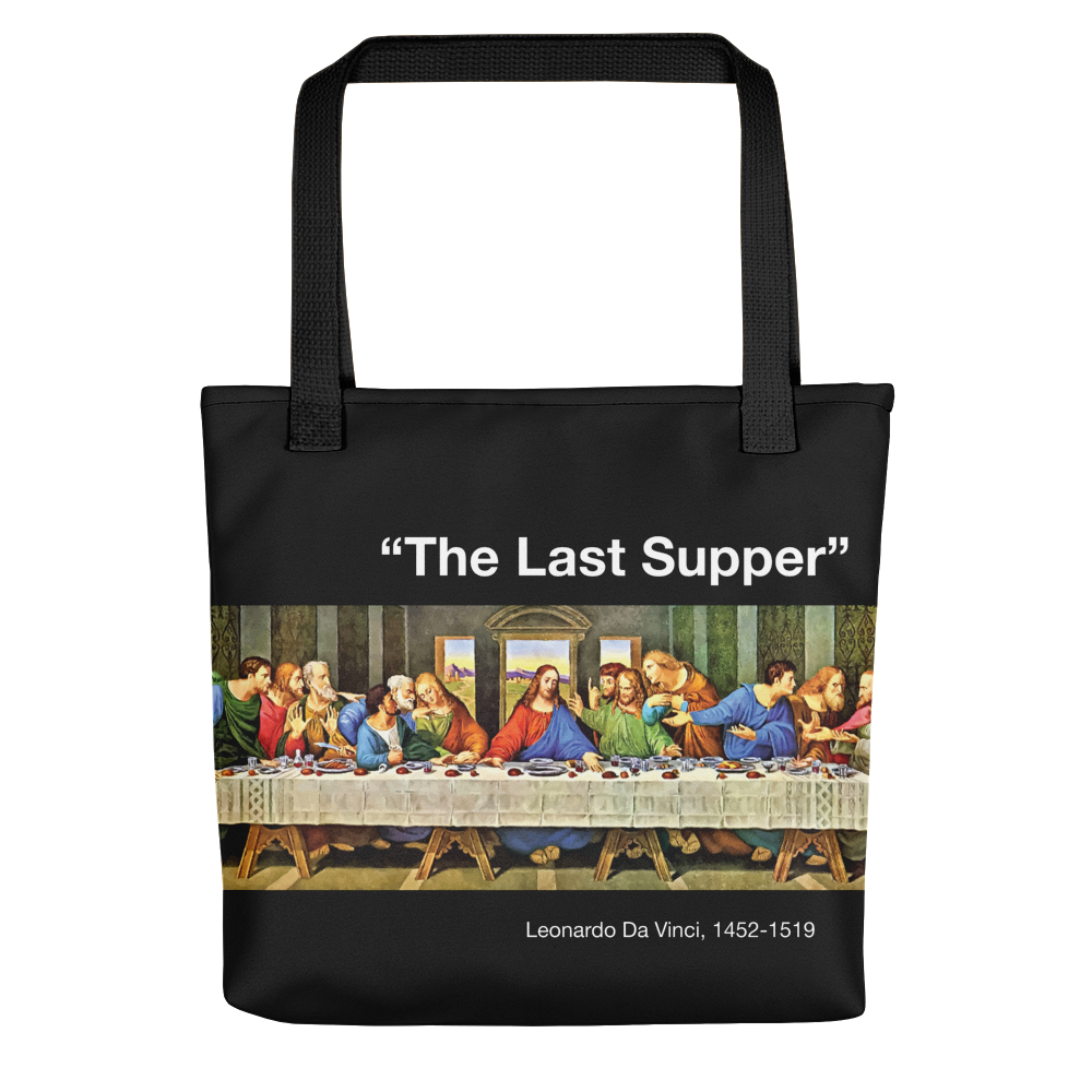 Default Title The Last Supper Black Tote bag by Design Express