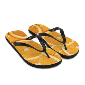 Sliced Orange Flip-Flops by Design Express