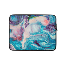 13 in Blue Multicolor Marble Laptop Sleeve by Design Express