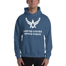 Indigo Blue / S United States Space Force "Reverse" Hooded Sweatshirt by Design Express