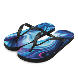 S Lucid Blue Flip-Flops by Design Express