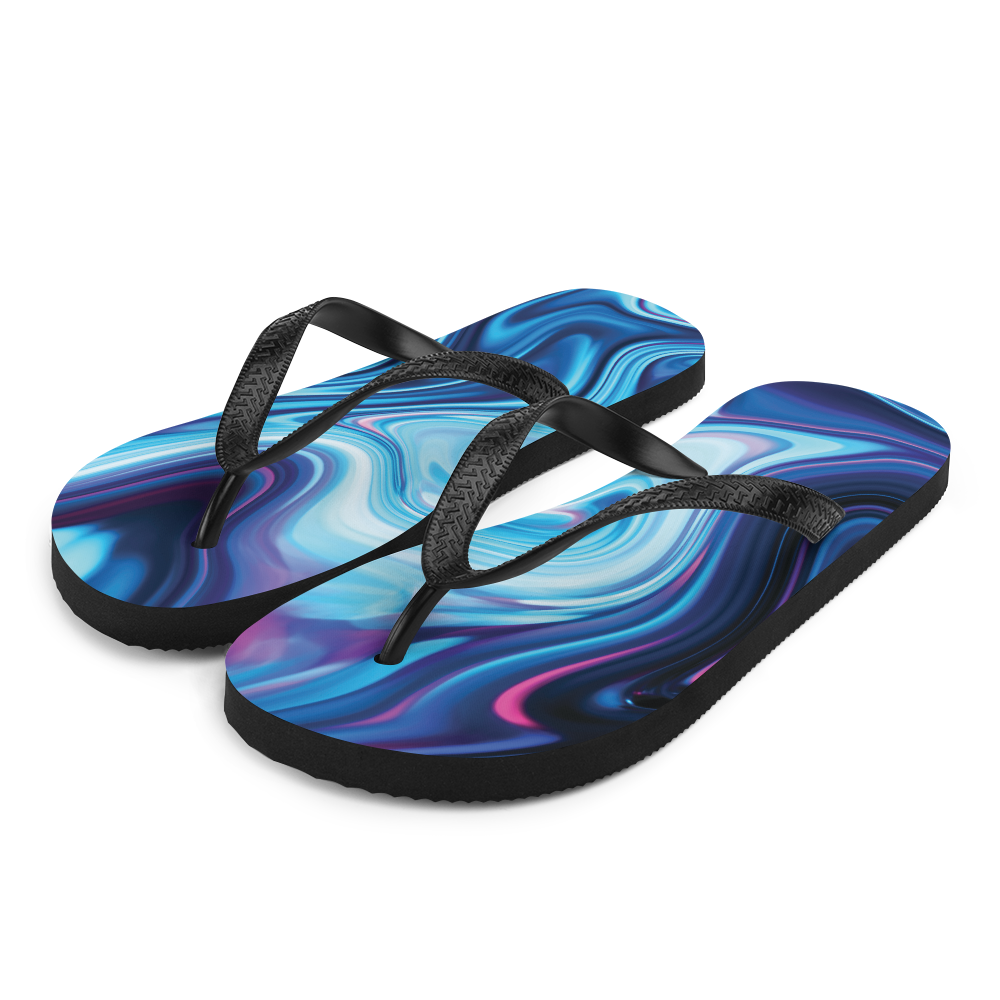 S Lucid Blue Flip-Flops by Design Express