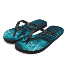 S Turquoise Leaf Flip-Flops by Design Express