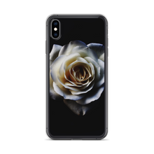 iPhone XS Max White Rose on Black iPhone Case by Design Express