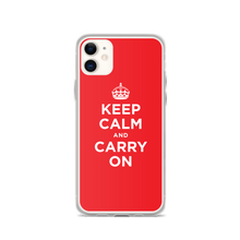 iPhone 11 Red Keep Calm and Carry On iPhone Case iPhone Cases by Design Express