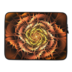 15 in Abstract Flower 01 Laptop Sleeve by Design Express