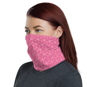 Diamond Candy Pink Pattern Neck Gaiter Masks by Design Express