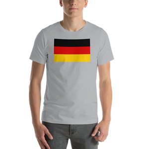 Silver / S Germany Flag Short-Sleeve Unisex T-Shirt by Design Express