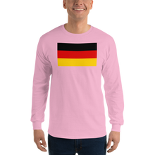 Light Pink / S Germany Flag Long Sleeve T-Shirt by Design Express