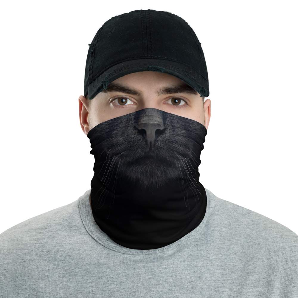 Default Title Black Cat Neck Gaiter Masks by Design Express