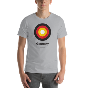 Silver / S Germany "Target" Unisex T-Shirt by Design Express
