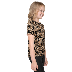 Golden Leopard Kids T-Shirt by Design Express