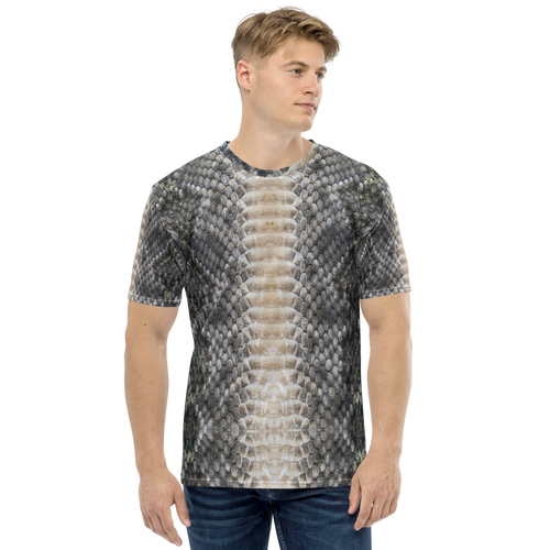 XS Snake Skin Print Men's T-shirt by Design Express