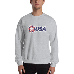 Sport Grey / S USA "Rosette" Sweatshirt by Design Express