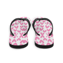 Pink Heart Pattern Flip-Flops by Design Express