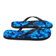 Crystalize Blue Flip-Flops by Design Express