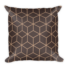 Default Title Diamonds Chocolate Square Premium Pillow by Design Express